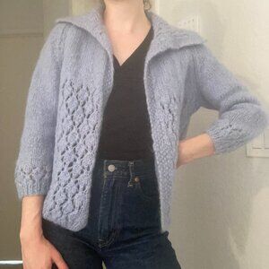 Handmade Periwinkle Blue Cardigan